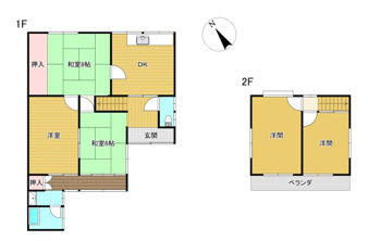 津市海岸町の中古一戸建【間取り】