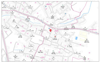 盛岡市上田堤２丁目の売地【地図】