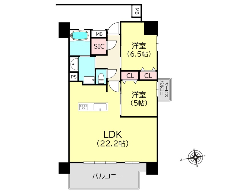 プレミスト北谷アラハビーチThe TERRACE 【間取り】