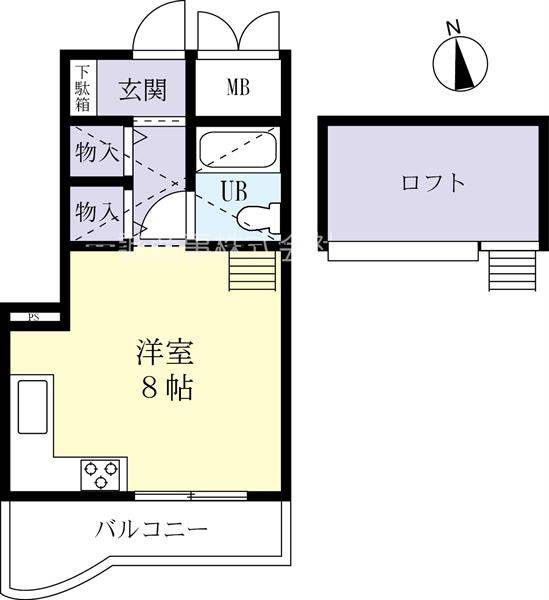 ロフト付き物件です（4階のみ）