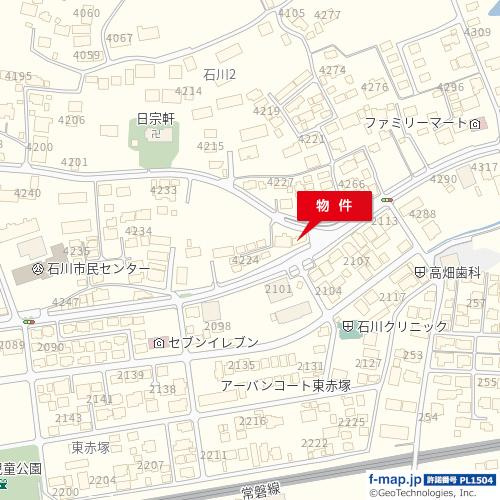 赤塚駅まで平坦徒歩19分