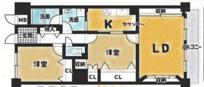S52201-ﾌｫﾙﾑ洛北【間取り】