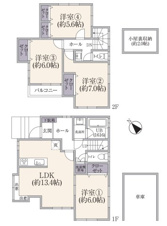 横浜市鶴見区東寺尾東台の中古一戸建【間取り】