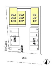 行田市門井町１丁目のアパート【区画図】