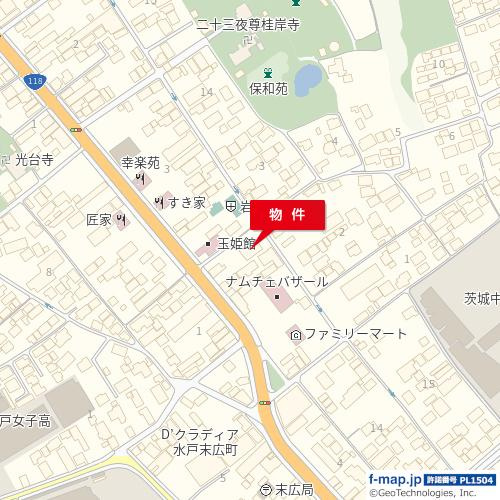 バス路線目の前で水戸駅までのアクセスも良好！