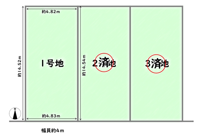 右京区西院追分町【区画図】