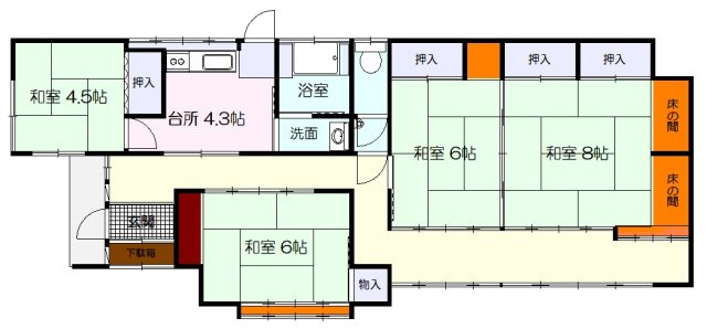 東新庄一丁目中古住宅【間取り】