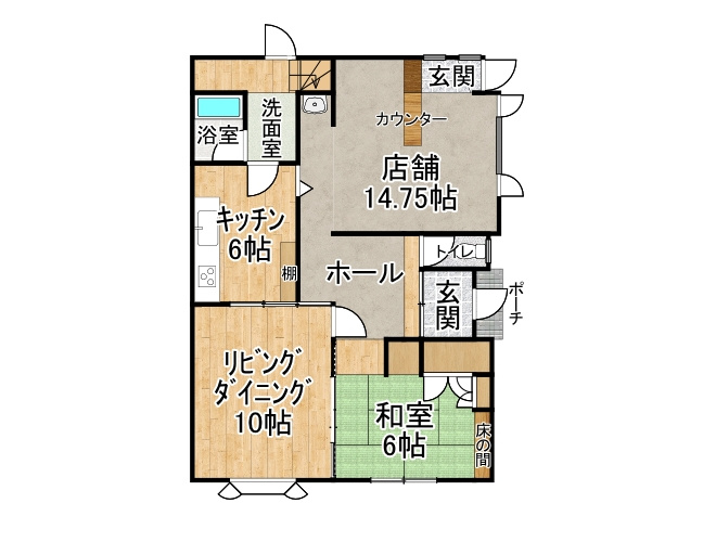 西１８条南４丁目【間取り】