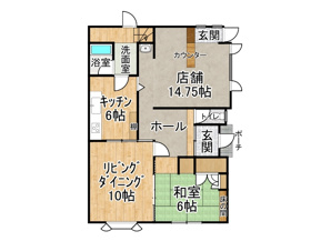 西１８条南４丁目【間取り】