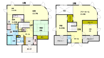 小樽市新光町の中古一戸建【間取り】