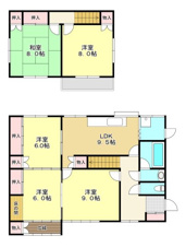 津市渋見町の一戸建て【間取り】