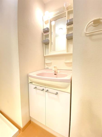 独立洗面台付です