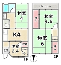 中京区西ノ京永本町【間取り】