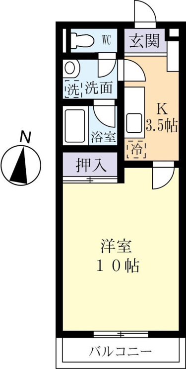広めの１Ｋです。