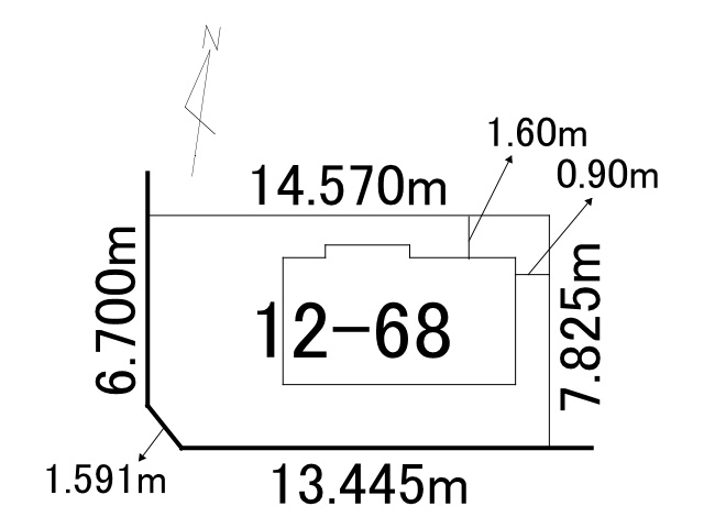 西１６条北２丁目【土地図】
