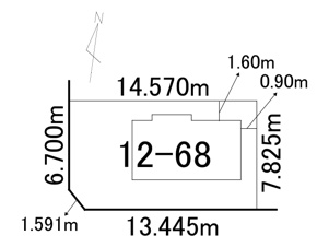 西１６条北２丁目【土地図】