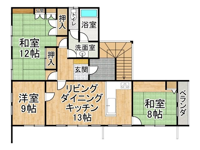 西５条南２４丁目【間取り】