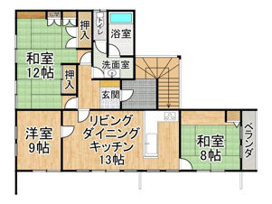 西５条南２４丁目【間取り】
