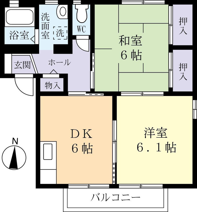 積水ハウス施工の2DK
