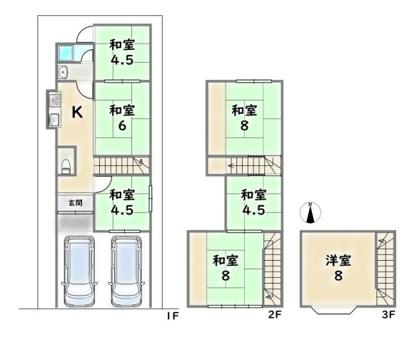 右京区梅津北川町【間取り】