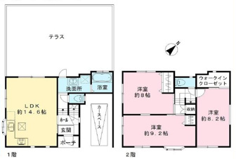 横浜市戸塚区下倉田町の中古一戸建【間取り】