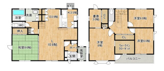 盛岡市名須川町の中古一戸建【間取り】