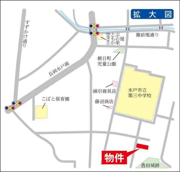 閑静な住宅街で静かに暮らせます
