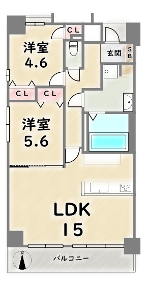 エミネンス四条【間取り】