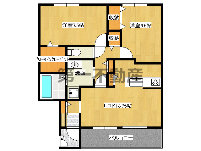 西脇市黒田庄町津万井のアパート【間取り】