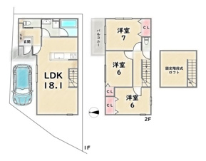 右京区山ノ内荒木町【間取り】