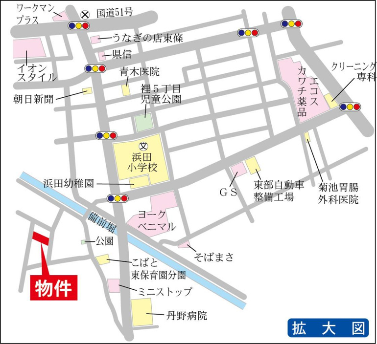 徒歩5分圏内にスーパー・コンビニがあり便利な立地です！