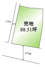 甲府市和戸町　上物付土地【間取り】