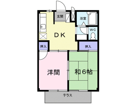 片岡ハイツＢの画像