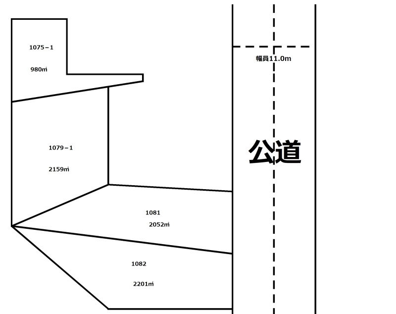 小樽市桜５丁目の売地【間取り】