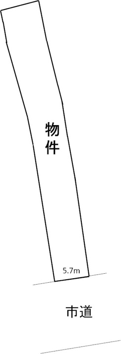 南大通三丁目売地【間取り】
