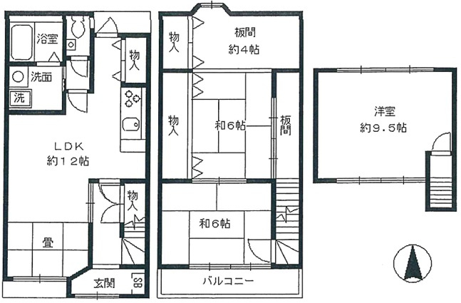 K22250-衣笠【間取り】
