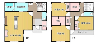 ひたちなか市田彦新築 2号棟【間取り】
