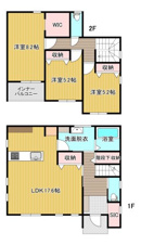 ひたちなか市田彦新築 6号棟【間取り】