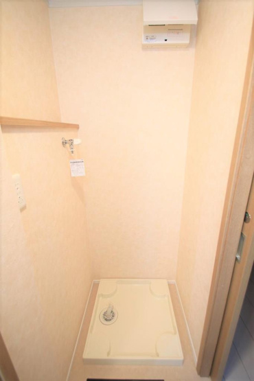 室内洗濯置き場。
