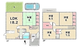 右京区嵯峨苅分町【間取り】