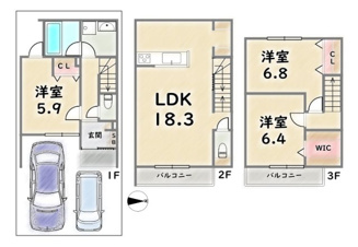中京区西ノ京内畑町【間取り】