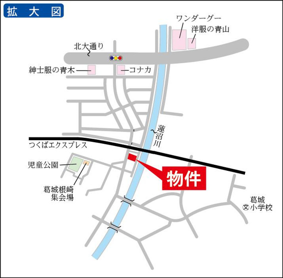 落ち着いた住宅地の一角です
