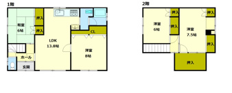 小樽市桜５丁目の中古一戸建【間取り】