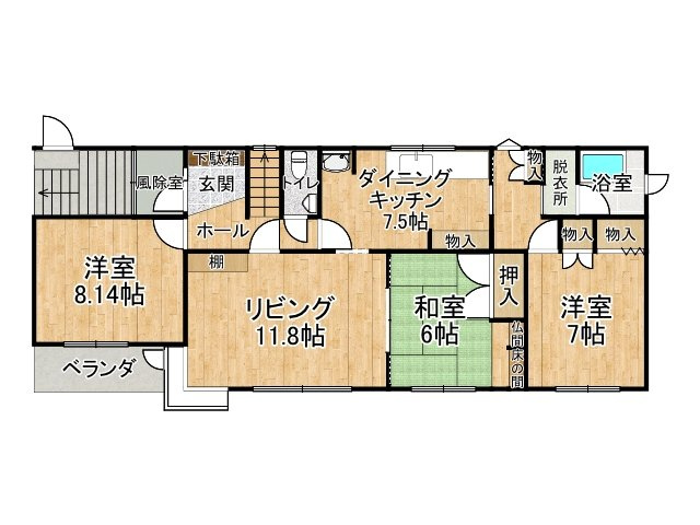 幕別町緑町【間取り】