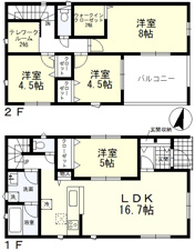 可児市下切第2（全3棟）【間取り】