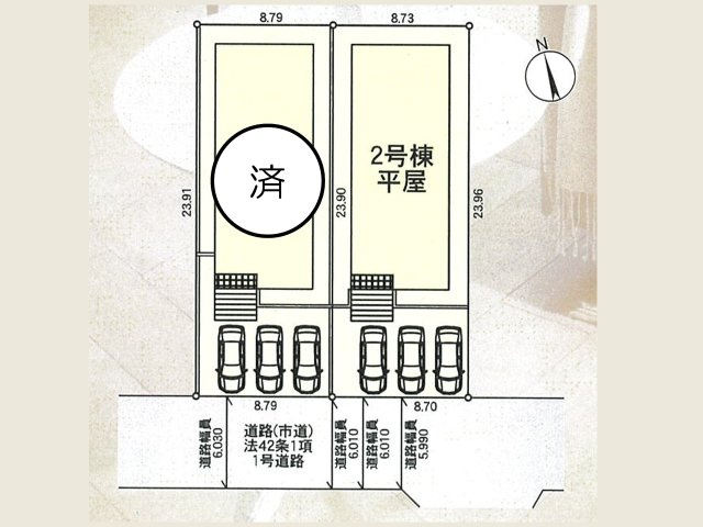 CRADLE GARDEN　八幡西区吉祥寺町第1【区画図】【最終1棟】2026年7月堂々完成！※只今内覧予約受付中です。