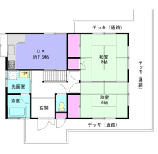 熱海市泉の中古一戸建【間取り】１階間取り