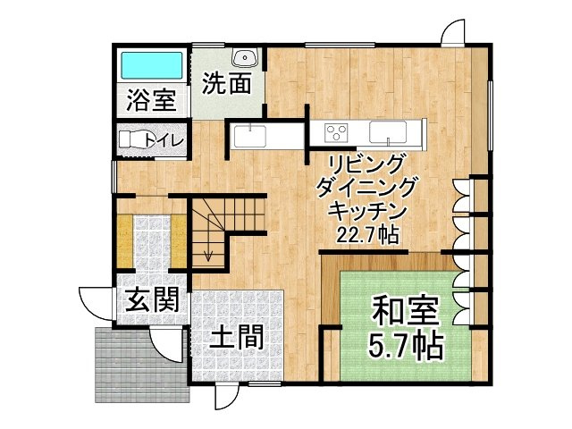 東６条南３丁目【間取り】