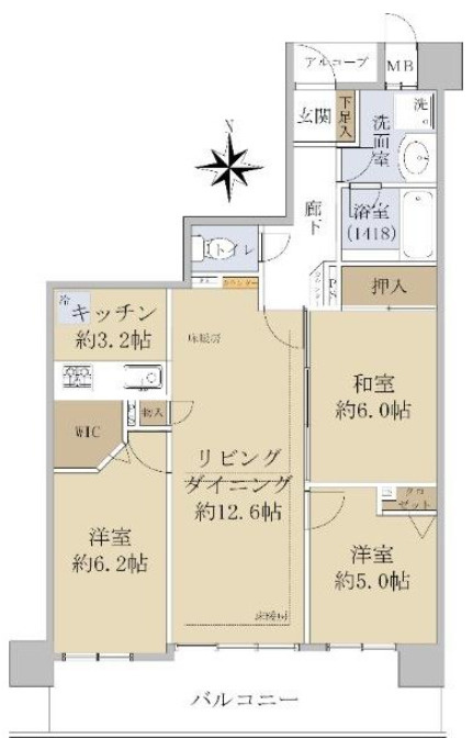 S52106-ｺｽﾓ吉田近衛通【間取り】