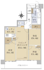 S52106-ｺｽﾓ吉田近衛通【間取り】